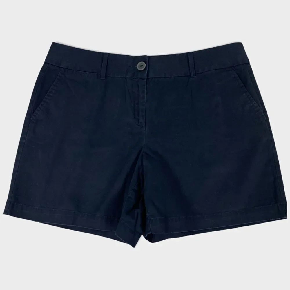 Loft Darkest Blue Cotton Shorts size 10